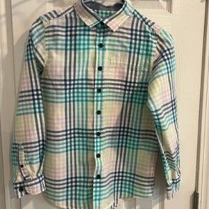 EASTER Cat & Jack Plaid Button Down Shirt (Boys)
